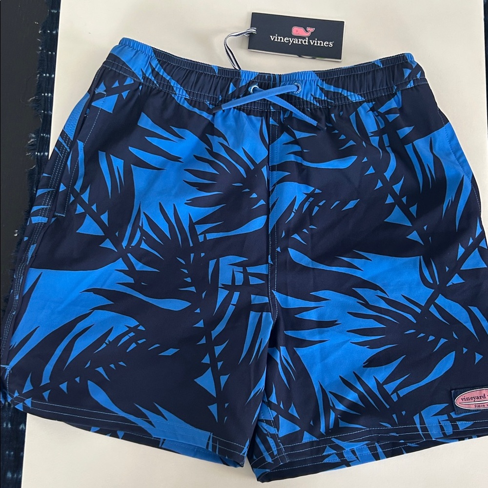 Vineyard Vines Boy’s Tropical Blue Board Shorts
